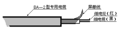 深井超聲波液位計電纜線說明圖